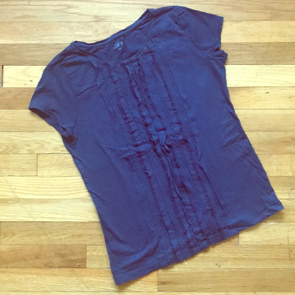 ☀️LOFT Cotton Tee with Lace Detail☀️